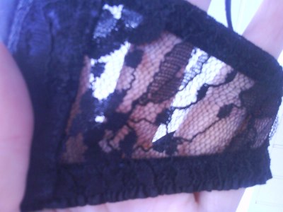 Lace on the a band close up